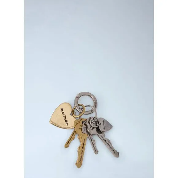 Acne Studios Men Engraved Keyring Set - Picture 2 of 4
